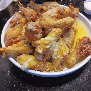 Garlic wings.