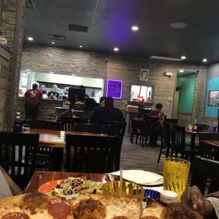 interior, pizza