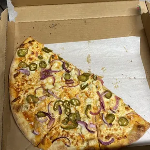 Buffalo chicken pizza