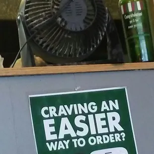 This is the fan that is over where they prepare your pizza.... Please dust off your fan so it doesn't get into my food.