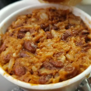 Look at the size of the beans compared to the container, that's a small container