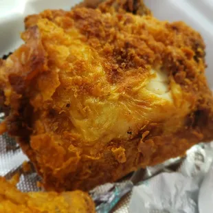 The mangled fried chicken