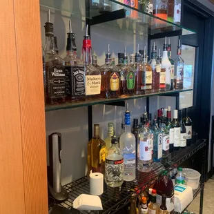 Well stocked full bar.