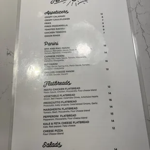 Menu 5/1/23