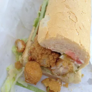 Snack?!Shrimp Po Boy Dressed