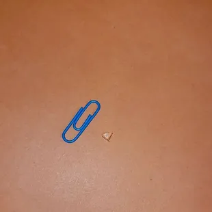 This is the piece of glass found int he sushi.