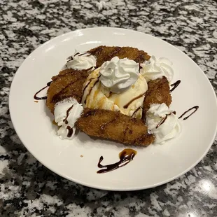 Fried Banana Tempura Ice Cream