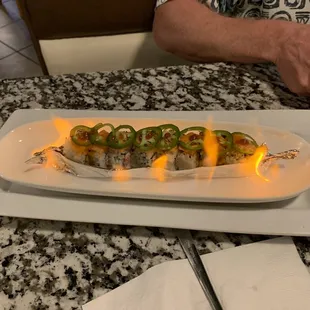 Baked Salmon Roll