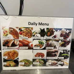 daily menu