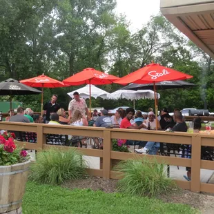 Enjoy the day on the patio.