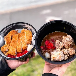 Tonkatsu and karaage