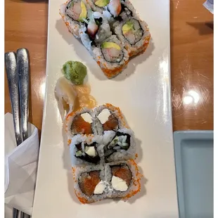 Philadelphia and California Roll