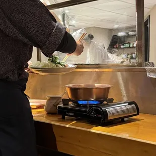 sushi and sashimi, interior