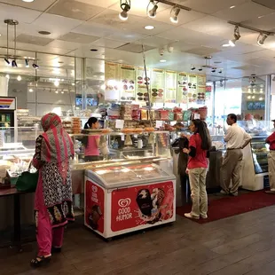 customers at the counter