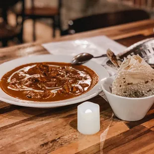 Butter CHICKEN PATIALA and GARLIC NAAN