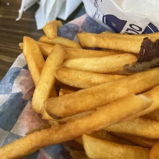 Plain fries extra crispy