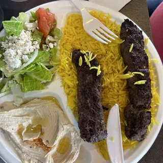 Kafta Kabab Plate