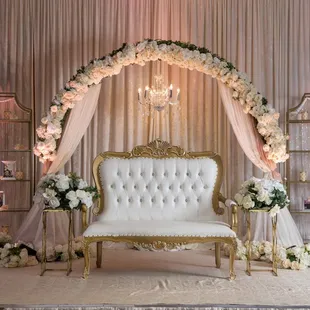 Bay Area Indian Wedding Decorations - Reception Decor in Tracy