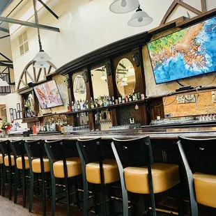 Full Bar with 34 Feet long majestic wooden bar table...!