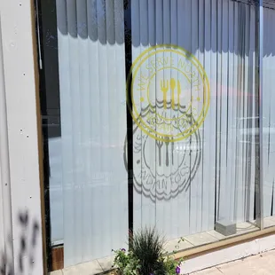 the window of a restaurant
