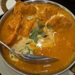 a bowl of curry and rice
