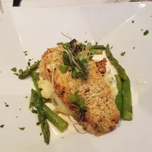 Pistachio Dijon Crusted Chilean Seabass