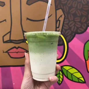 Banana Matcha Latte