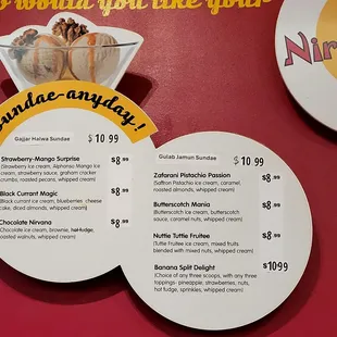 Menu 3 of 4, as of April 2024
