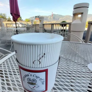 My large cappuccino with two pumps of hazelnut