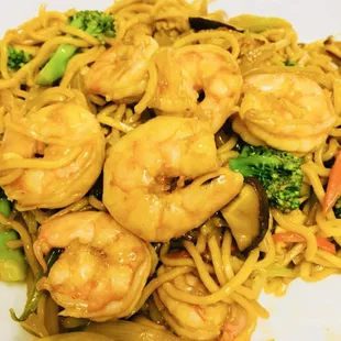 shrimp lo mein