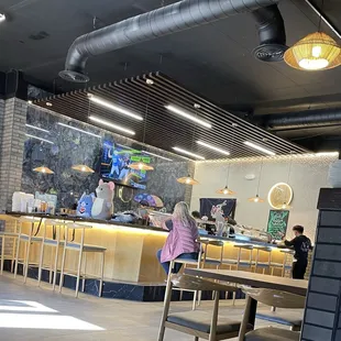 Sushi bar area