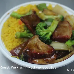 L10. Roast Pork w. Mixed Vegetables