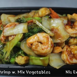 89. Shrimps. Mix Vegetables