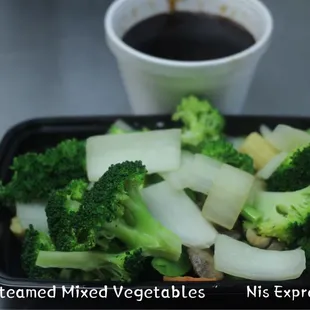 1. Steamed Mixed Vegetables