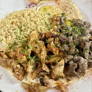 15. Mixed Shawarma Plate