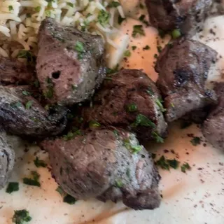 21. Lamb Kabob Plate