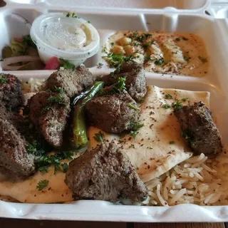 22. Beef Kabob Plate