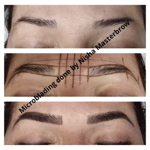 Microblading before and after look