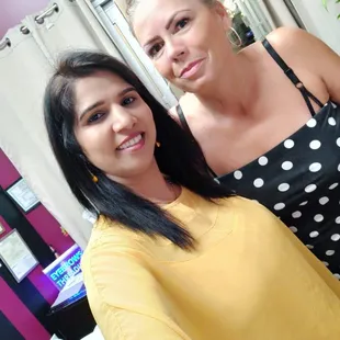 She happy after done microblading