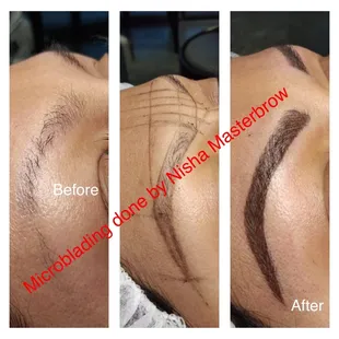 Microblading before and after
