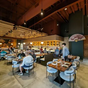 Dining area and sushi bar