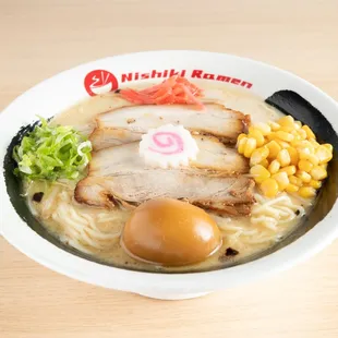 Nishiki Ramen is a classic tonkotsu (pork broth) ramen