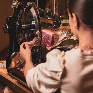 tableside prosciutto cart