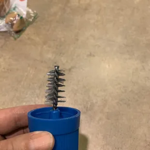 Proper battery cleaning tool.