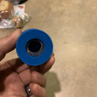 Proper battery cleaning tool.