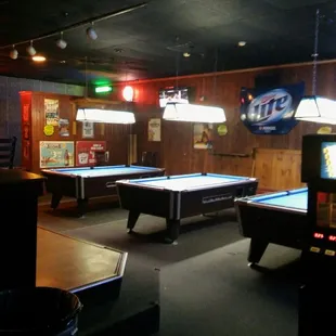 billiards and pool tables