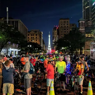 Starting line for NITE Ride