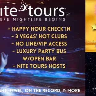 Nite Tours Club Crawls Las Vegas