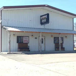 the outside of the building