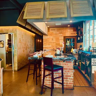 bar area